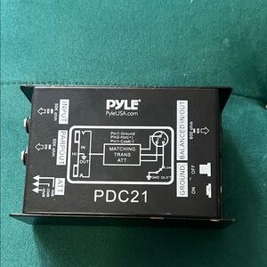 Pyle PDC21 Passive Direct Box - Black